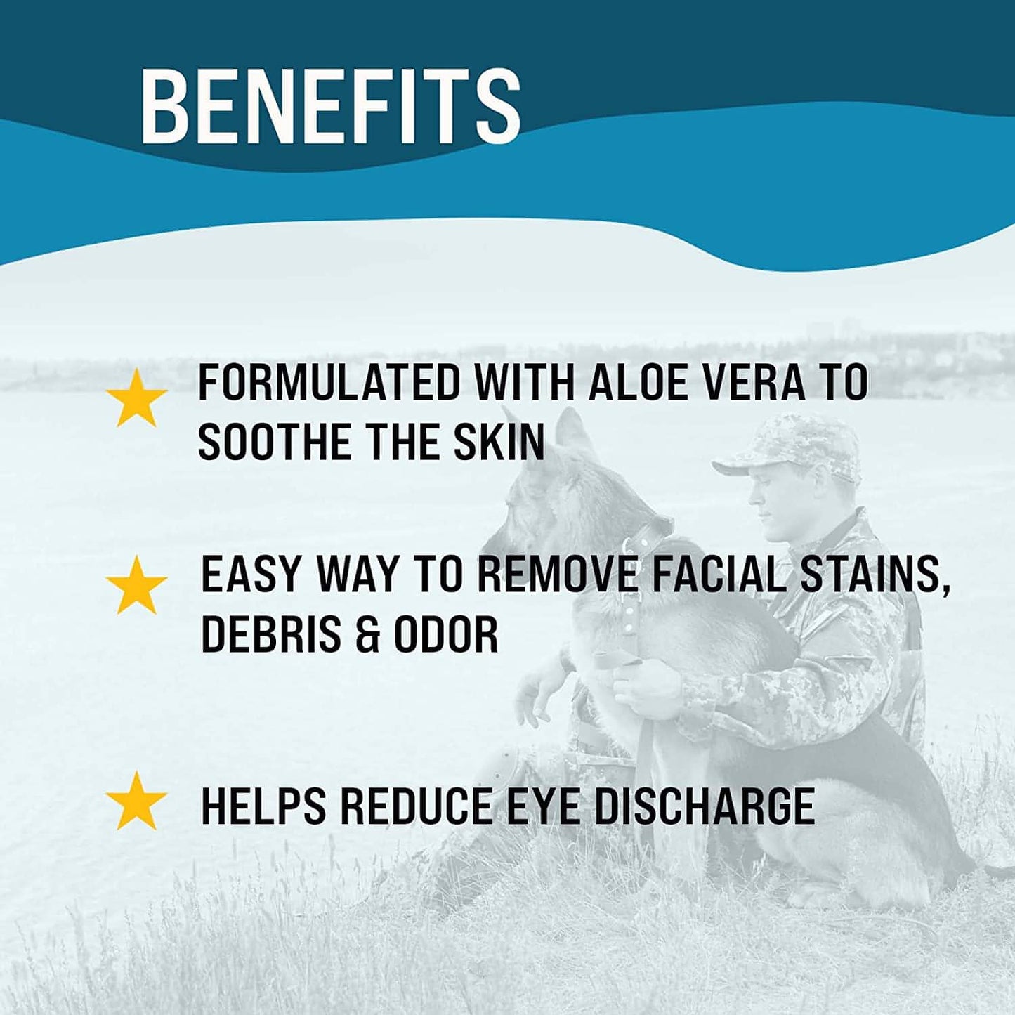 BrightEyes Tear Stain Wipes for Dogs & Cats