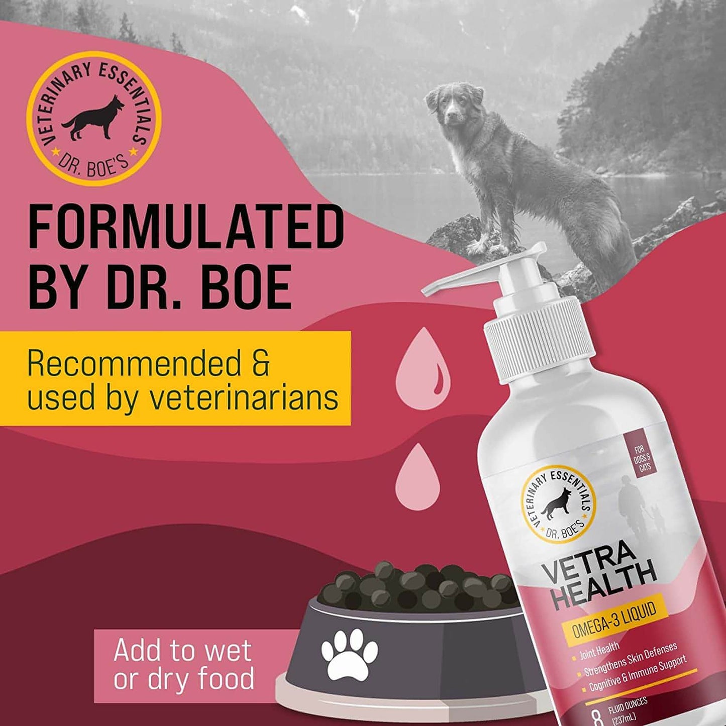 VetraHealth Omega Complete Skin, Joint, Cognitive & Immune System Support for Dogs