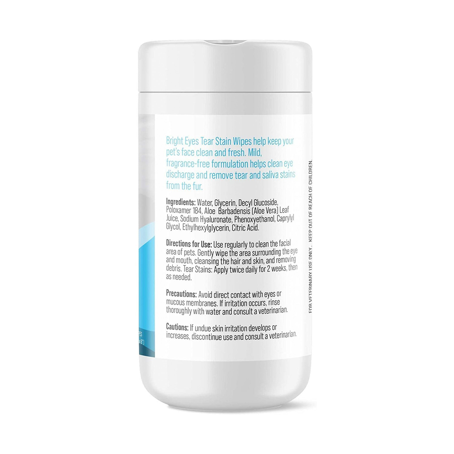 BrightEyes Tear Stain Wipes for Dogs & Cats