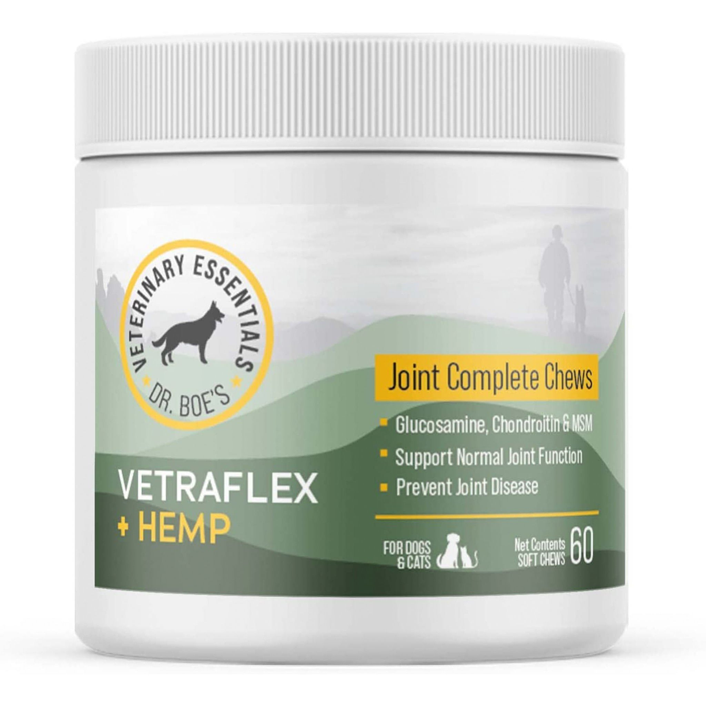 VetraFlex Joint Complete Hip & Joint Support with Hemp, Glucosamine, Chondroitin & MSM – for Dogs