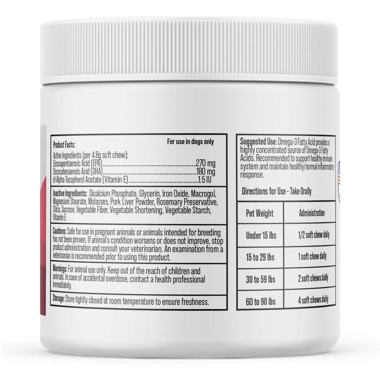 VetraHealth Omega Complete Skin, Joint, Cognitive & Immune System Support for Dogs