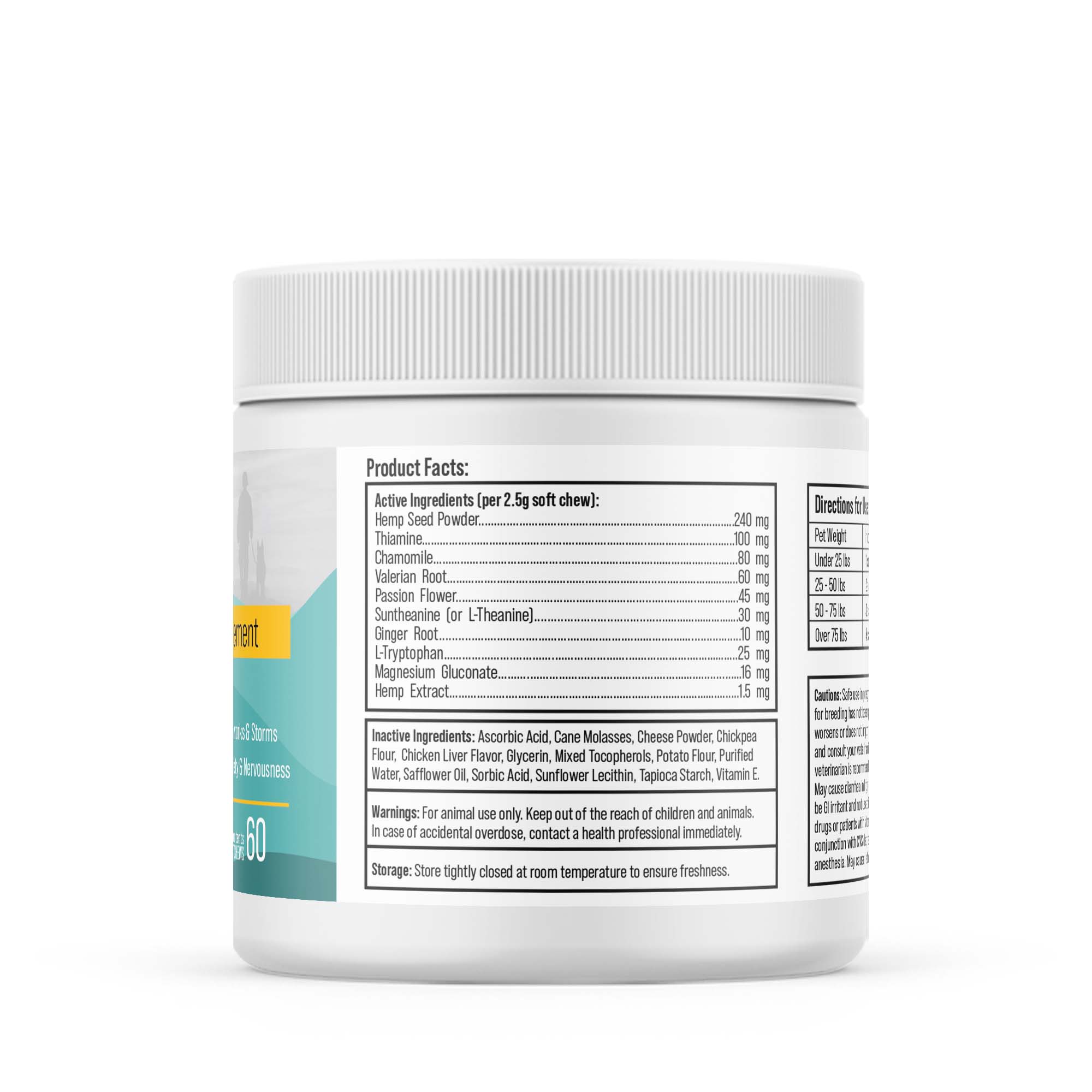 Dr. Boe's Veterinary Essentials TranquilChoice Calming Chews plus Hemp