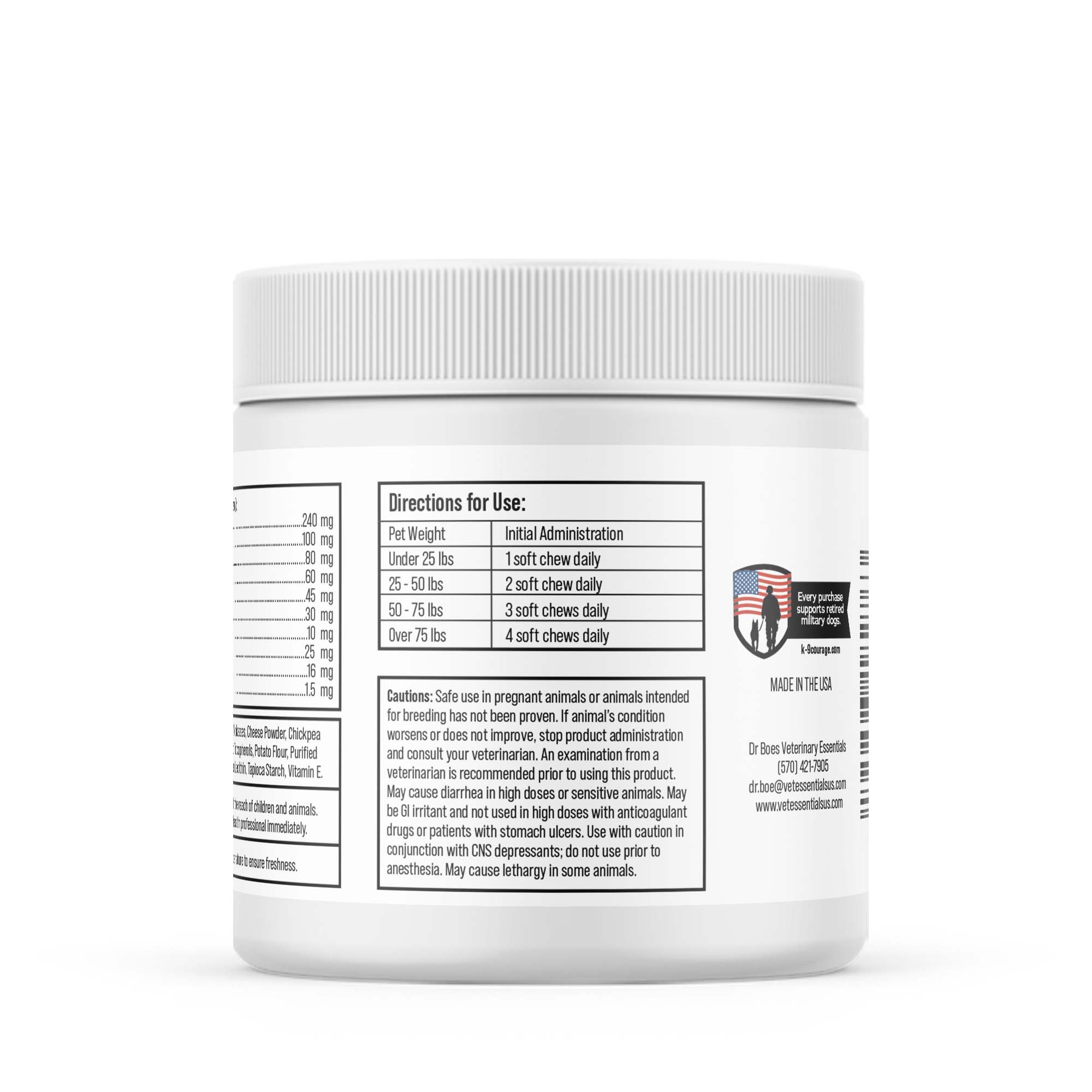 Dr. Boe's Veterinary Essentials TranquilChoice Calming Chews plus Hemp