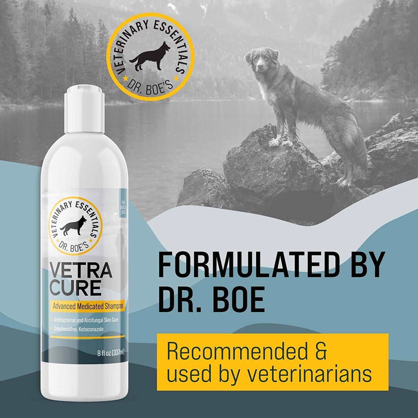 VetraCure Advanced Shampoo – Antiseptic Dog and Cat Shampoo