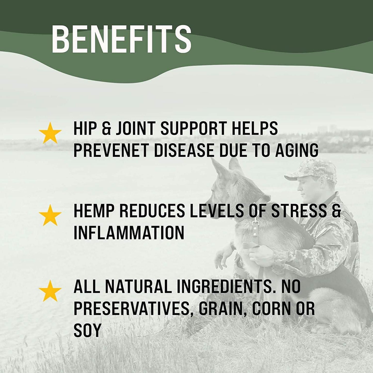 VetraFlex Joint Complete Hip & Joint Support with Hemp, Glucosamine, Chondroitin & MSM – for Dogs