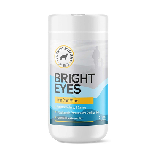BrightEyes Tear Stain Wipes for Dogs & Cats