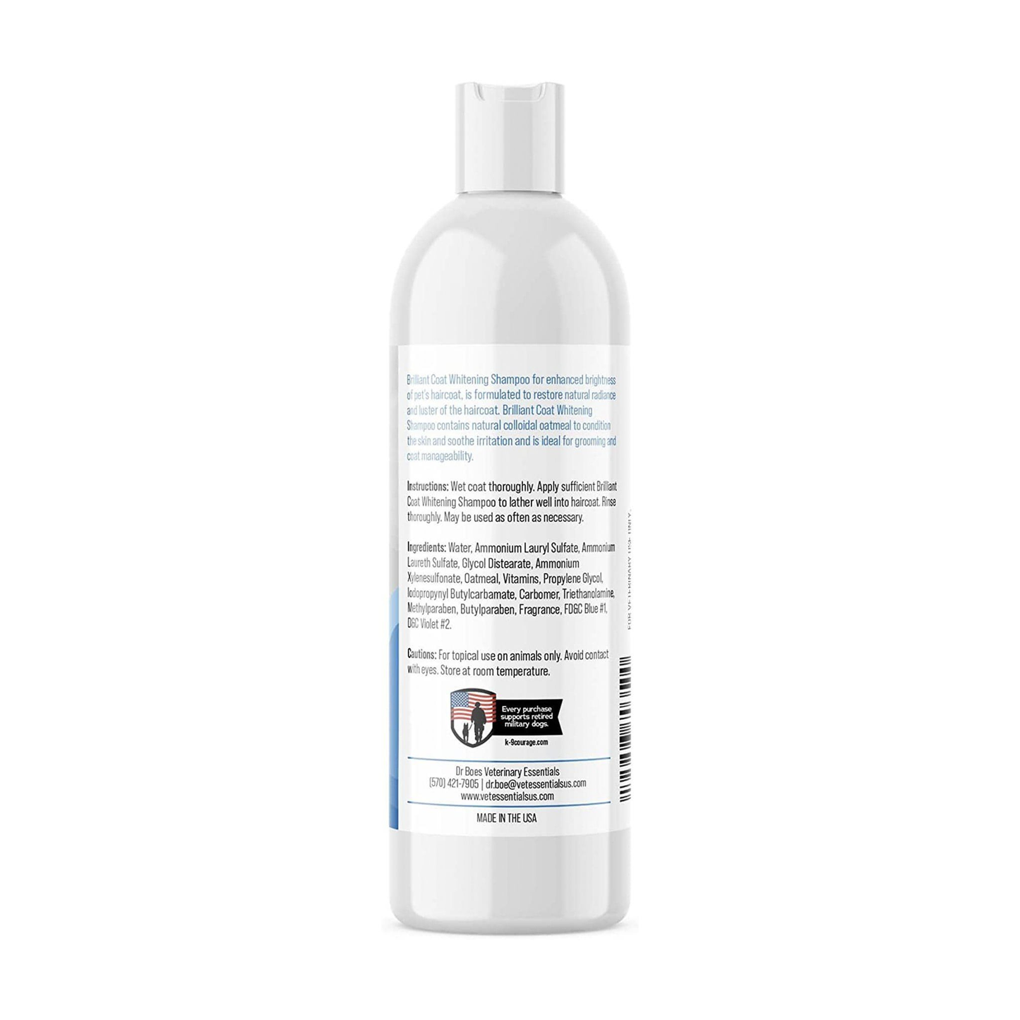BrilliantCoat Whitening Shampoo & Conditioner for Dogs & Cats