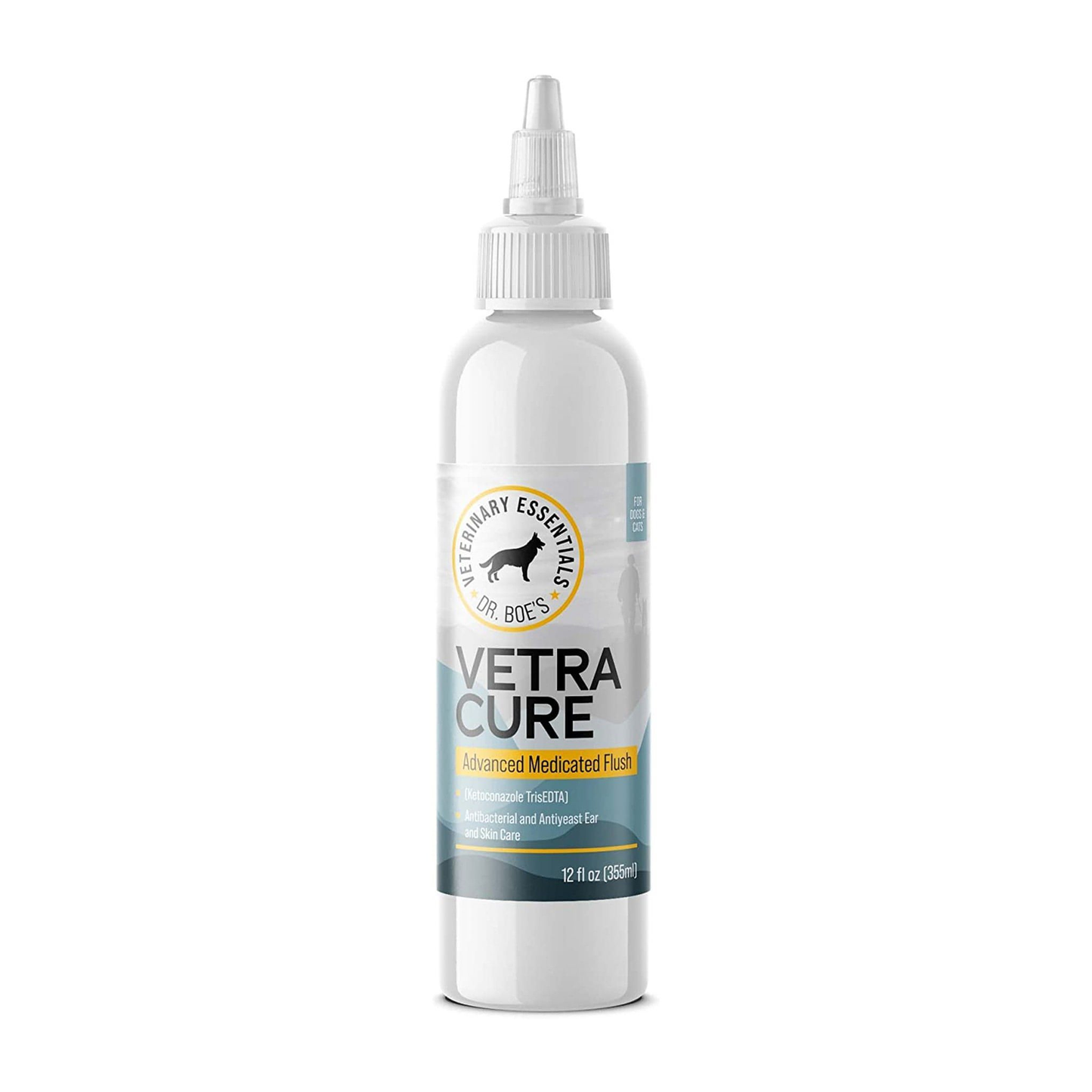 VetraCure Advanced Medicated Flush - Dog and Cat Ear Cleaner