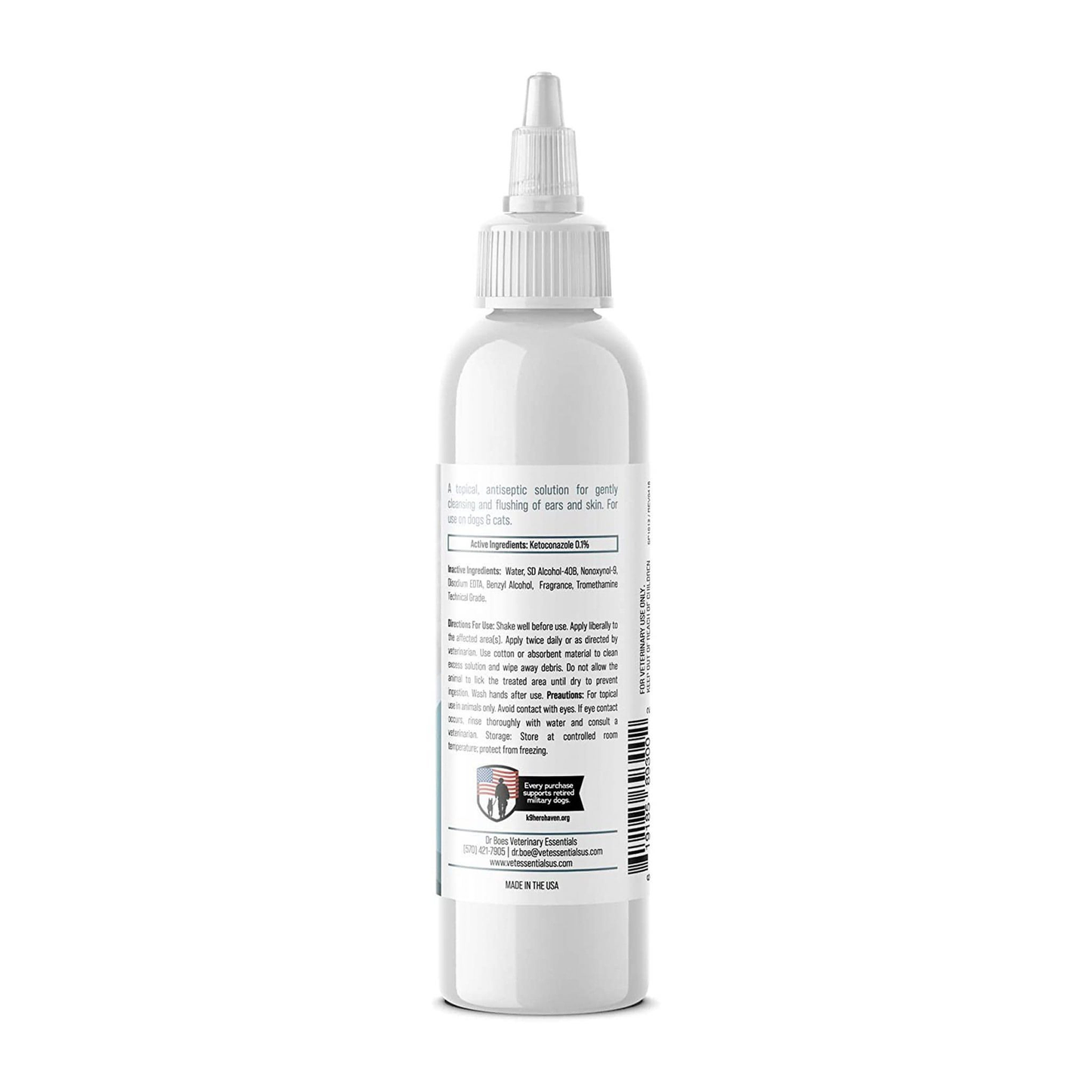 VetraCure Advanced Medicated Flush - Dog and Cat Ear Cleaner